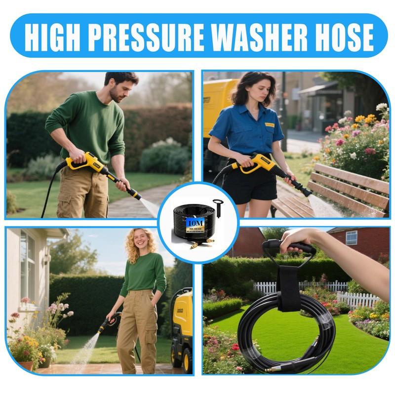 10 m High Pressure Hose for Kärcher K2 K3 K4