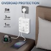 Surge Protector Power Strip- 8 Outlets 4 USB Charging Ports(1