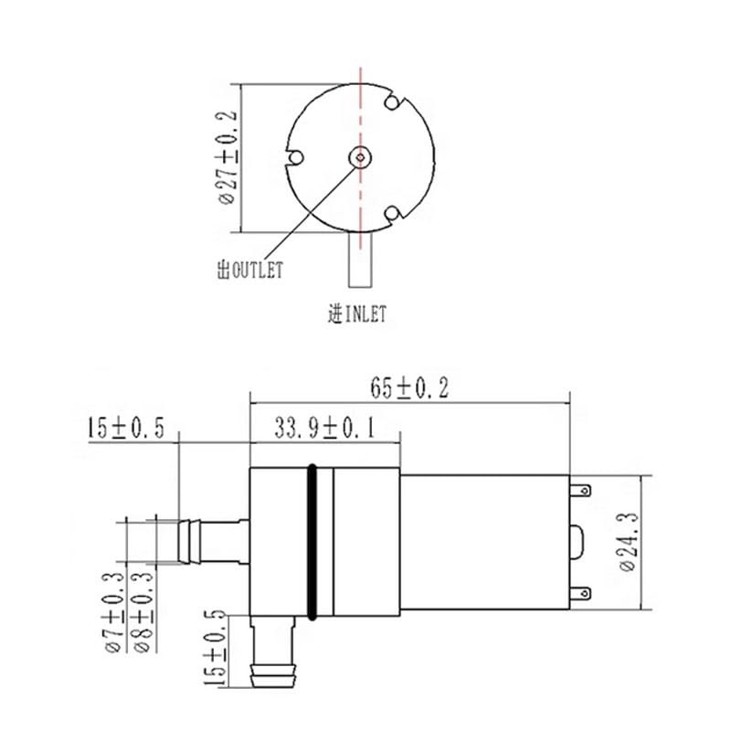 XYRSTOLR DC 12V Mini Self Priming Diaphragm Pump - Micro