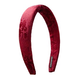 Alpenflüstern Jaquard ADV152 Women's Costume Headband Non-Slip for Dirndl (Dark Red)