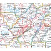 Cool Owl Maps Alabama State Wall Map Poster Rolled (Laminated