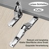 ANBOO Folding Hinge with Locking 4 Pieces, 90° Screw-On Hinge