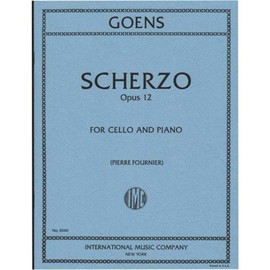 Goens, Daniel van - Scherzo, Op. 12 - Cello and Piano - edited by Pierre Fournier - International