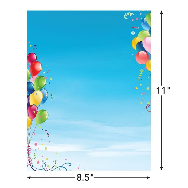 Great Papers! Balloons Everywhere Letterhead for Invitations, Announcements and Personal