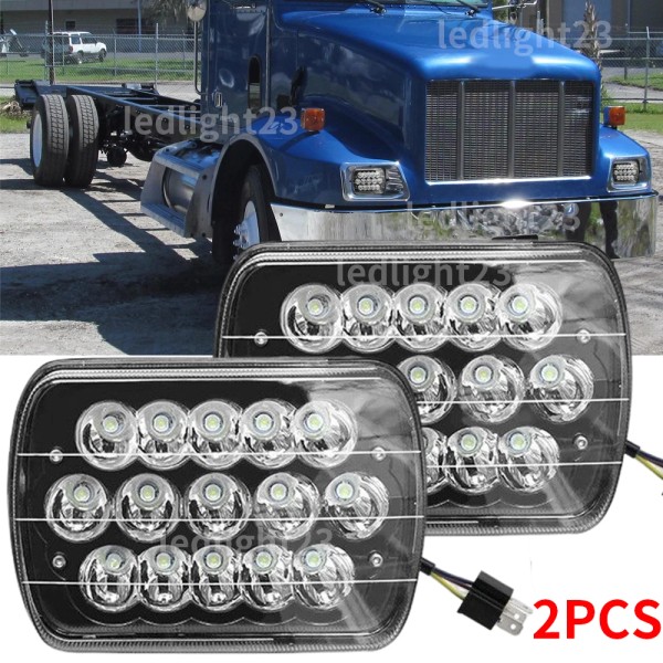 ledlight23 2PCS Fit 1995-2005 Peterbilt 330 Truck 7x6'' 5x7'' Square