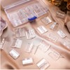 20 Pieces Acrylic Hinges Clear Acrylic Mini Hinge Transparent Plastic