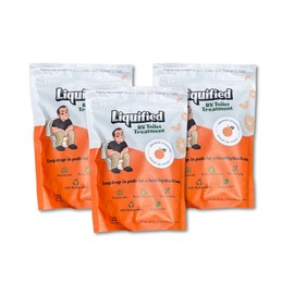Liquified RV Toilet Treatment Drop-Ins - Prevents Tank Odors - Breaks Down Waste and Tissue - Septic Tank Safe - Matts RV Reviews (Orange, 20 Count, Pack of 3)
