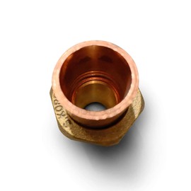 Supply Giant DDNV0012 1/2" Copper Union Fitting with Sweat to Male Threaded Connects