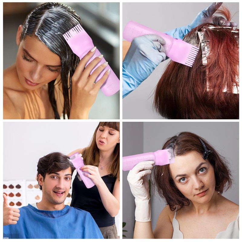 FXSPLCZ Root Comb Applicator Bottle Oil Applicator for Hair Dye