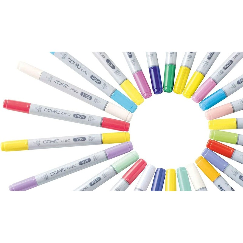 Copic Ciao Markers, Skin White/Cotton Pearl, Tender Pink