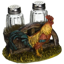 Country Farm Rooster Salt and Pepper Holder