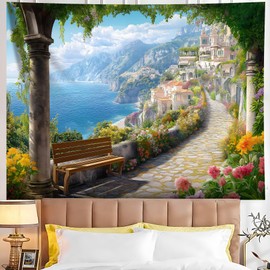 Tapestry for Bedroom Landscape Wall Hanging Tapestries Nature Scenery Tapestry for Home Office Dorm Indoor and Outdoor Decoration 90x70in