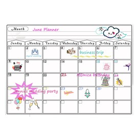 Magnetic Weekly Planner A3 Fridge Whiteboard Sticker Family Planner Calendar to Do List Meal Planner Shopping List Schedule Memo Board Erasable Dry Wipe Whiteboard Sheet for Home Kitchen Office Work