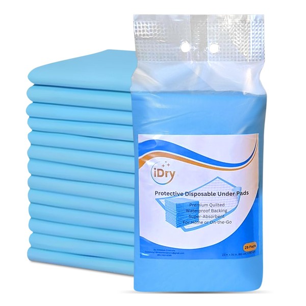 iTimeless Creations iDry Protective Disposable Under Pads 23""x35"", Bed Liners,