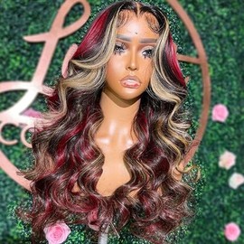 Missyvan- Material del cabello: la peluca frontal de encaje está hecha de cabello de fibra sintética resistente al calor de alta calidad, similar al c