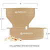 Collapsible Silicone Microwave Hot Air Popcorn Popper Bowl With Lid