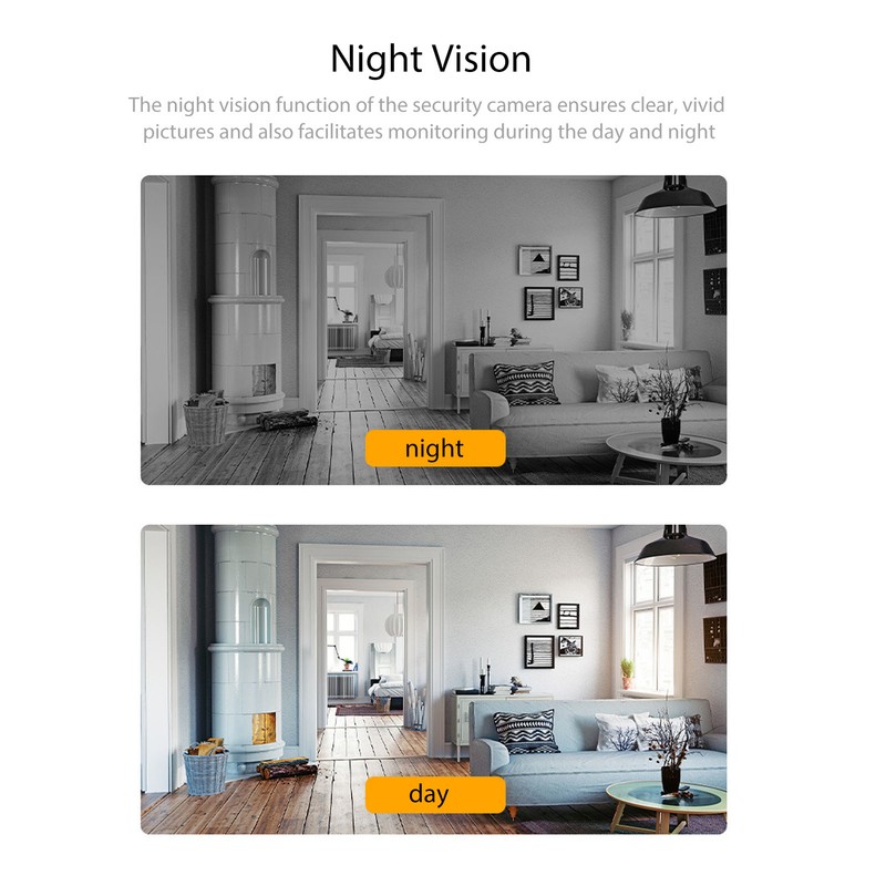 Wifi Wireless Camera 1080P Night Vision Impact Resistant Surveillance Camera