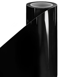 High Gloss Black Vinyl Wrap Roll for Car Wrap, （4ft x 5ft）