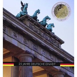 Münzalbum PRESSO für 5 x 2-Euro-Gedenkmünzen "25. Jahre Deutsche Einheit"