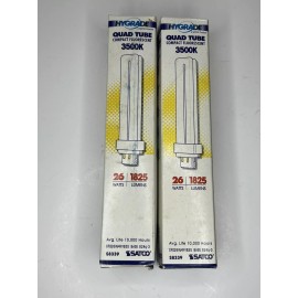 SATCO X2 Satco S8339 CFD26W/4P/835 26W 4-Pin G24q-3 3500k Neutral White FREE SHIPPING