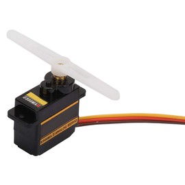 12g/1.8 kg/10 Seconds Metal Gear Servo, 10 Seconds with Servo Rocker Analog Servo Metal Gear, for Fixed Wings EMAX ES08MA II