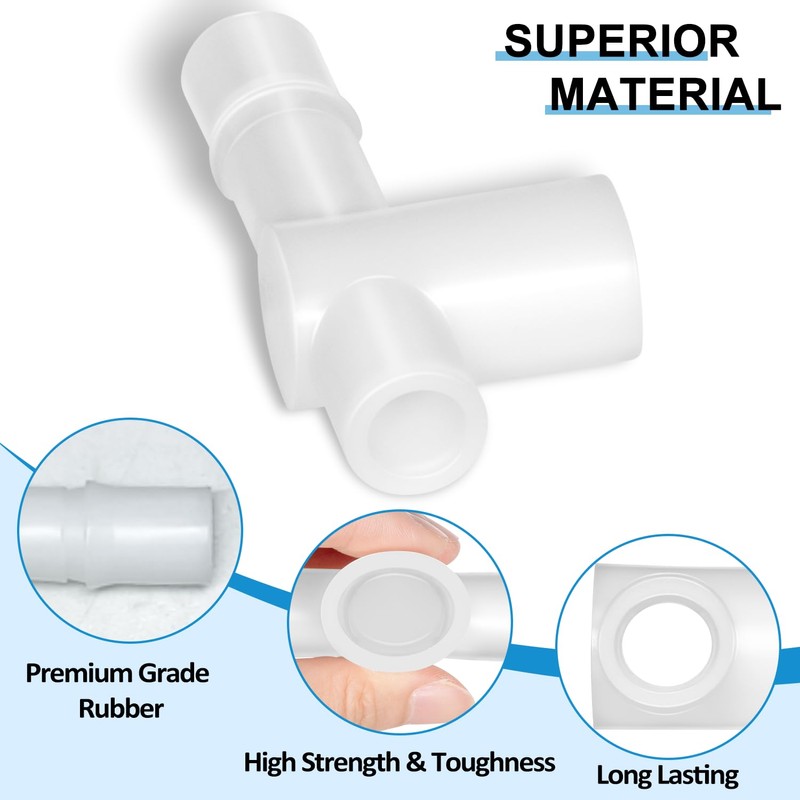 4A0177-01 Sanoprene Tee Replacement for Hoshizaki Ice Maker Machine Water