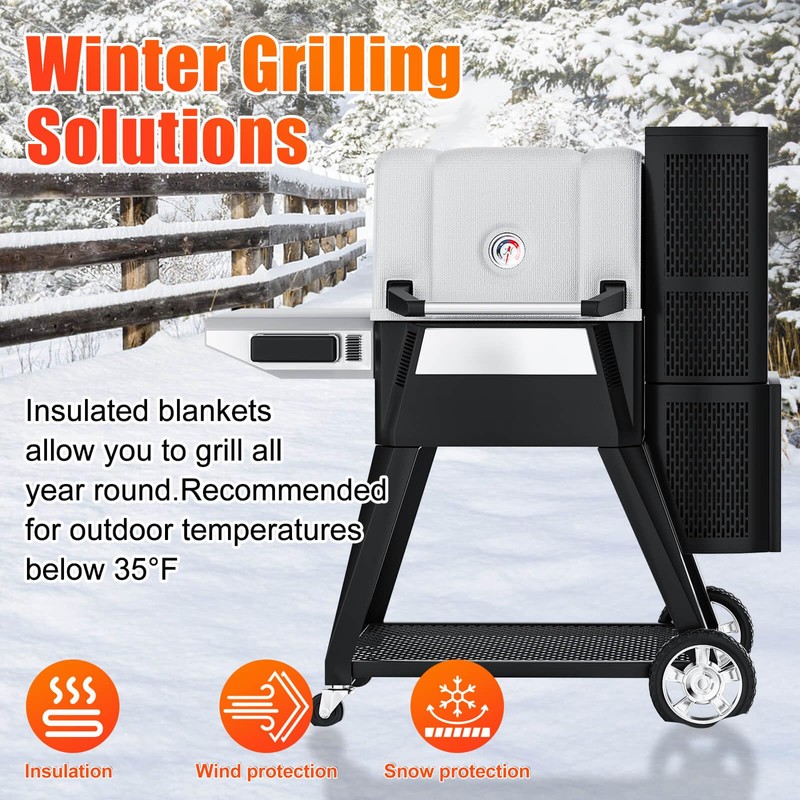 Hisencn Grill Insulation Blanket for Masterbuilt Gravity Series 560 &