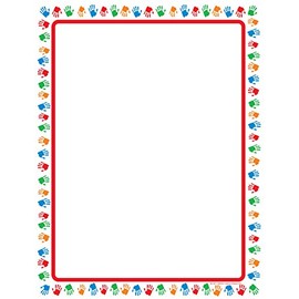 Designer Paper - Hands - 50 Sheet Pkg. Great for Flyers, Writing School Letters, Motivation, Invitations, Flyers or Office Notes, Invitations & Printing Supplies