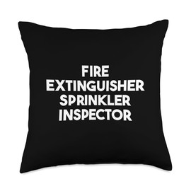 Fire Extinguisher Sprinkler Inspector Throw Pillow