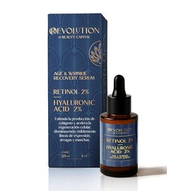 Serum Facial con Retinol y Ácido Hialurónico | Reduce Visiblemente Arrugas, Líneas de Expresión y Manchas | Efecto Antiarrugas: Mejora la Firmeza de la Piel y Produce Colágeno | Serum Facial 30ml