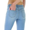 tobeinstyle push-up Skinny Jeans de la mujer, Azul claro