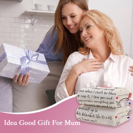 VivaJoy Mum Blanket form Daughter Son - Mum Gifts Throw Blanket 60"X50", Perfect Mum Birthday Gifts, Creative for Mum, Presents for Mum