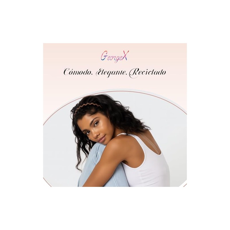 GeorgeX 2 Piezas Diadema Ondulada, Diademas Zigzag para Mujeres y