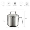 Everbbking Stainless Steel Saucepan With Glass Lid boiling pot