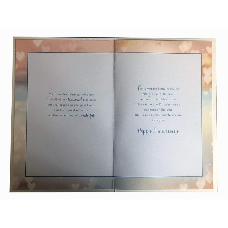 Husband 50th Golden Anniversary Champagne Design Sentiments Card Lovely Verse