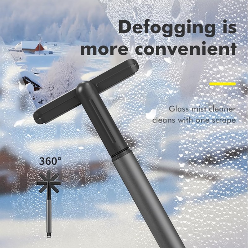 XTryfun Ice Scraper with Detachable Window Squeegee for Cars Windshield