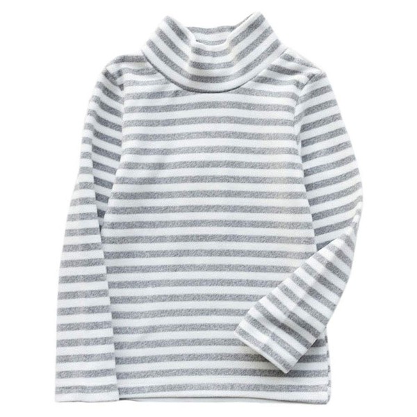 JWWN Little Boys Girls Thermal Tops Kids Winter Undershirt Stripe