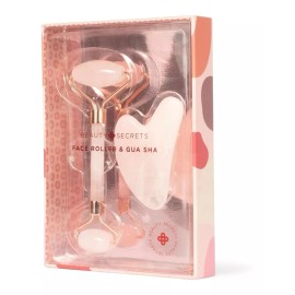 Beauty Secrets Kit Para Masaje Linfático Facial Rodillo Y Piedra Beauty S.
