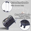 Justzon rolling tool bag with wheels for Electrician HVAC Tool