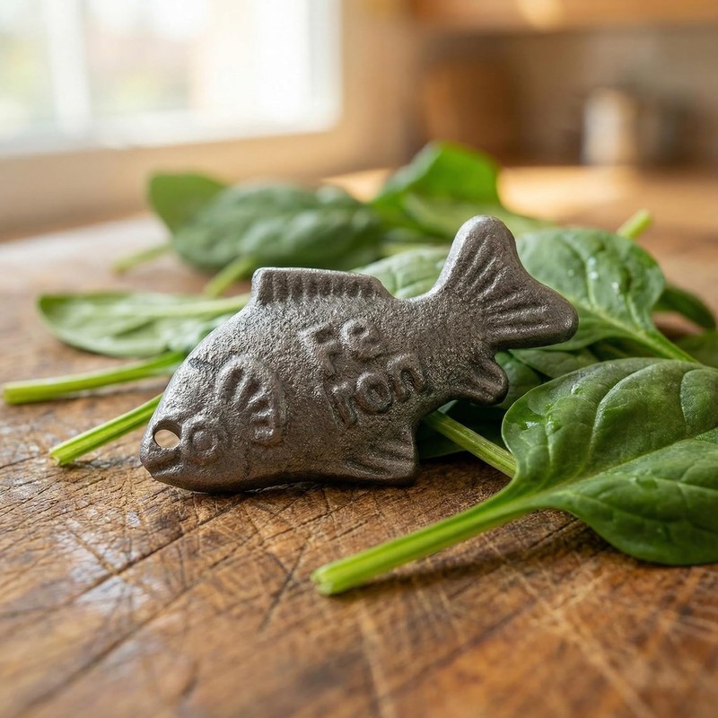 Pez de Hierro para Cocinar, Utensilio de Hierro, Plata