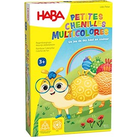 HABA - Small Caterpillars Multicoloured - Board Game for Children - Assembly Game on Colours - Small Format - 3 Years More - 306987