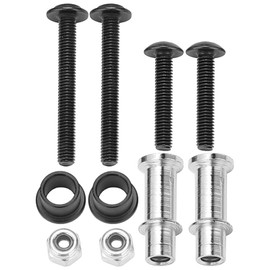 KENANLAN RC, 2pcs 1/8 RC 140mm Oil Filled Adjustable Damper for TRAXXAS SLASH RC Car (Blue)