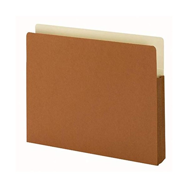 Smead File Pocket with Fully-Lined Gusset, Straight-Cut Tab, 1-3/4" Expansion,