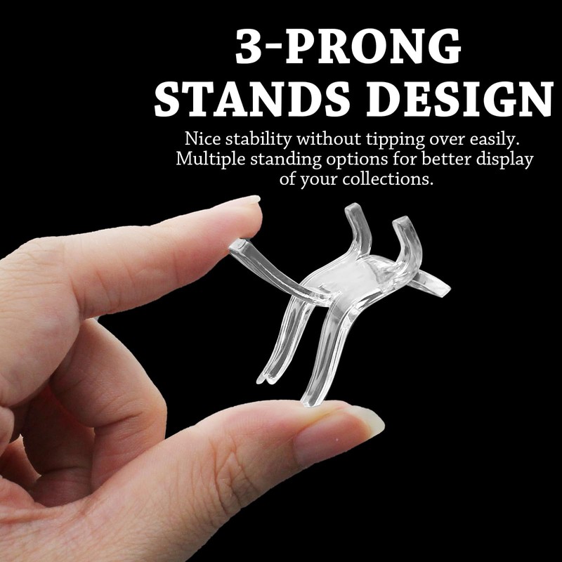 Bonsicoky 24 Pcs Acrylic Easel Display Stands - Versatile Acrylic