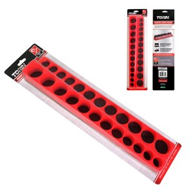 BIG RED MTOSD3811TR Torin Tool Storage Organizer: Magnetic Socket Rack, 3/8" Drive Sockets