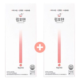 Ring Poten 11g x 10 pieces, peach flavor, 2 pieces / 링포텐 11g x 10개입 복숭아맛 2개