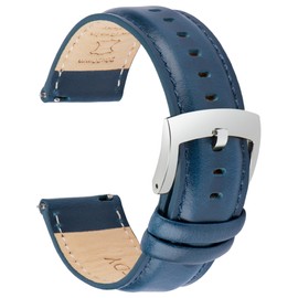 Ottoody Watch Band, 0.71, 0.75, 0.79, 0.83, 0.87 inch (18, 19, 20, 21, 22 mm), Replacement Band, Genuine Leather Watch Band, Quick Release, No Tools Required, Elegant, Calf Leather, Sweatproof