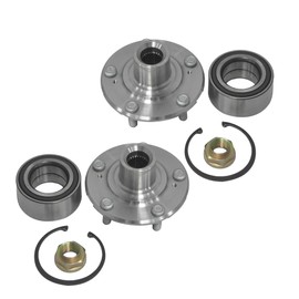 Forlevlaep Pair Front Wheel Bearing and Hub Assembly for Acura ILX 2013-2015, TL 2004-2008,TSX 2004-2008, for Honda Accord 2003-2007, Civic 2006-2015,Element 2007-2010 w/5lug Left&Right BR930575K