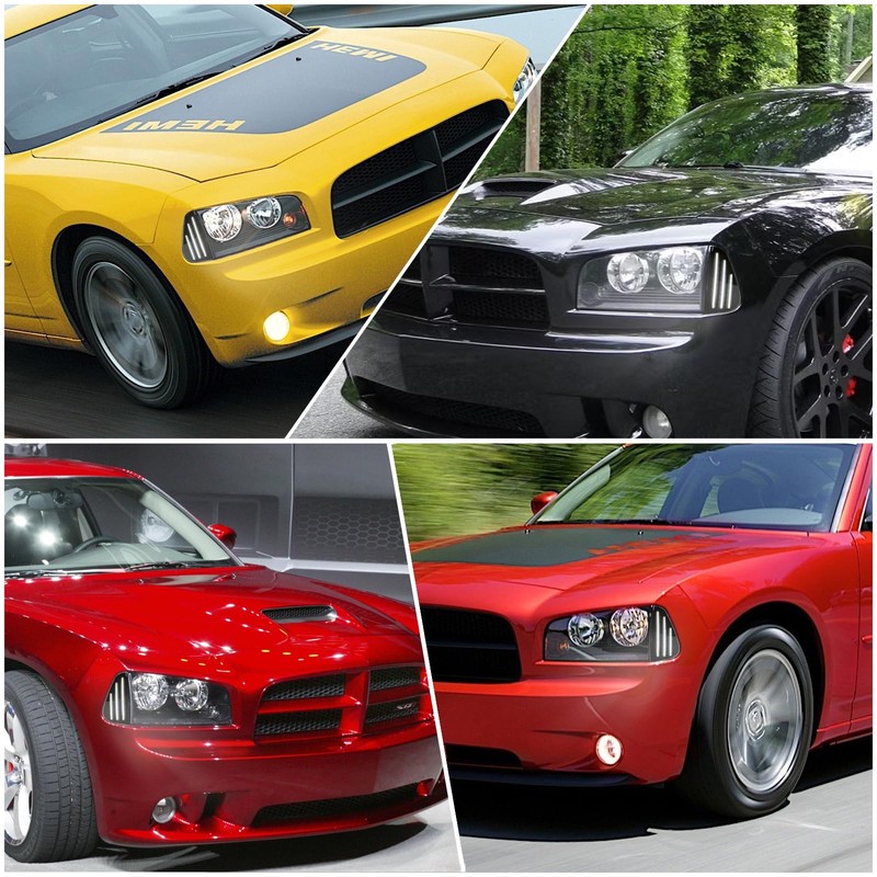 Smoke White Side Marker Light Compatible with Dodge Charger Daytona