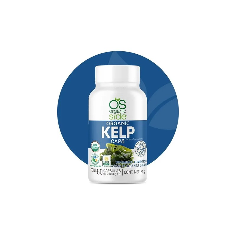Alga Kelp Orgánica (60 Caps) Organic Side Sabor Natural